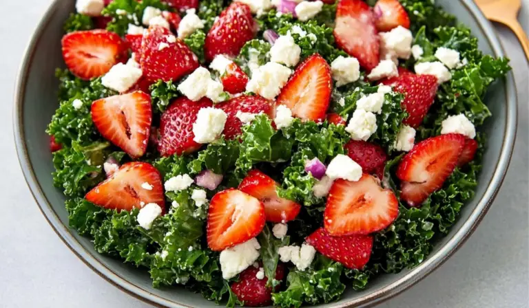 A Beginner’s Guide to Making Strawberry Feta Kale Salad with Chicken