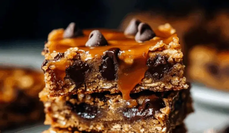 Salted Caramel Chocolate Chip Oat Cookie Bars: A Deliciously Chewy Dessert for All Skill Levels